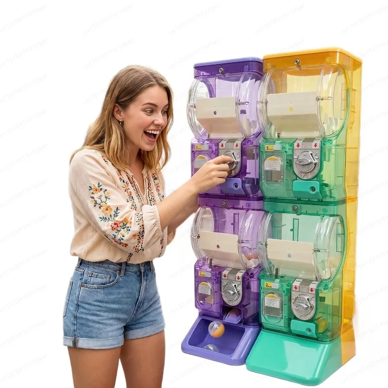 Arcade Vending & Laundry Revenue - Distributeur de capsules transparent blanc à