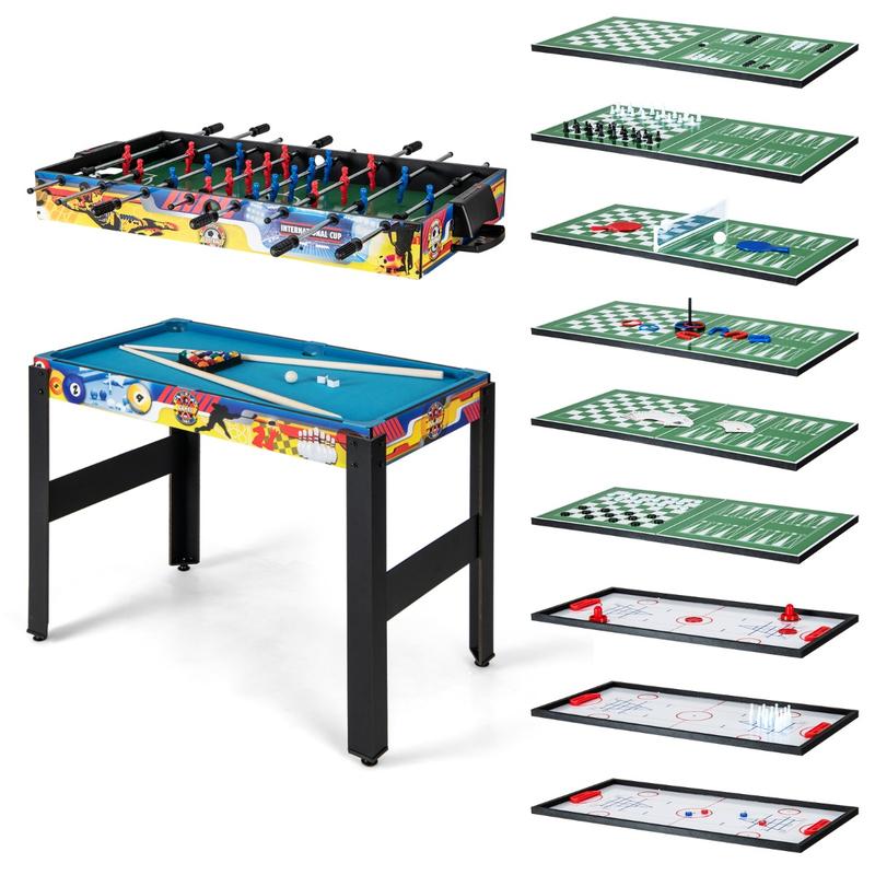 Air Hockey Table - Table de jeu combinée 12-en-1 avec