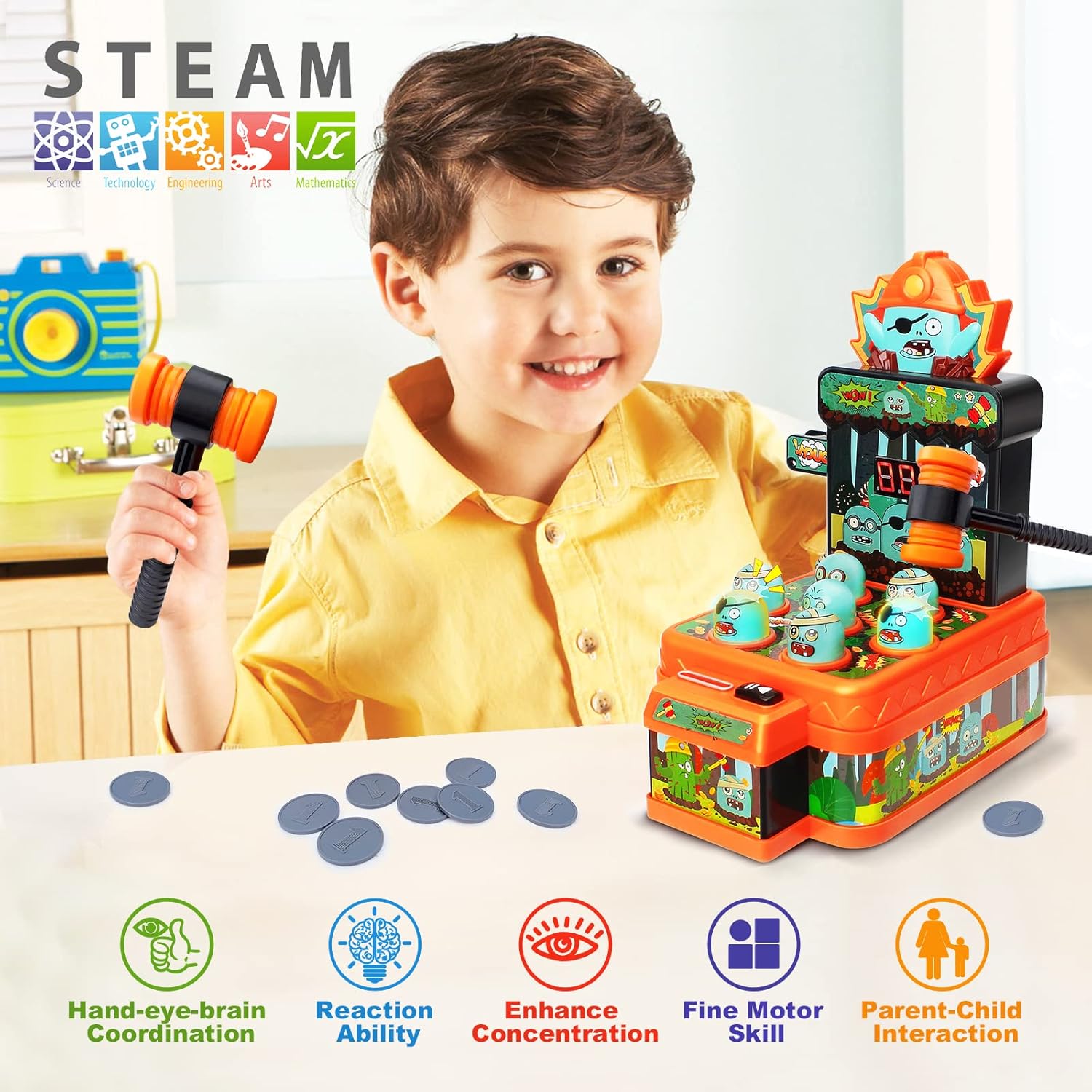Jouets de jeu de frappe de zom - Whack A Mole Arcade avis et prix